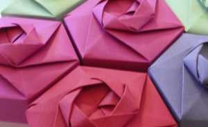 Gấp hộp quà lục giác với phong cách xếp giấy Origami