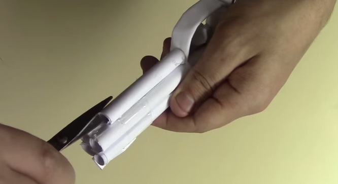 Cách làm súng lục giấy bắn đạn dây chun