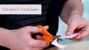 Cách làm thiệp 3D valentine có hình trái tim bên trong