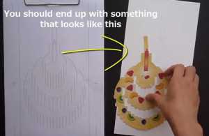 Cách làm thiệp 3D sinh nhật có hình bánh ga-tô bên trong
