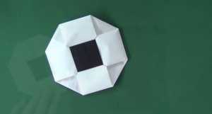 Cách xếp quả bóng giấy origami