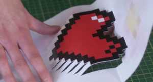 Cách làm thiệp 3D hình trái tim