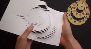 Cách làm thiệp 3D sinh nhật có hình bánh ga-tô bên trong