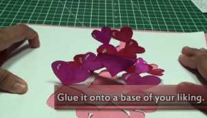 Cách làm thiệp trái tim 3D cho để dịp valentine thêm ý nghĩa