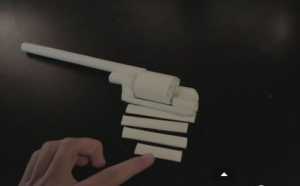 Cách làm khẩu súng côn bằng giấy 