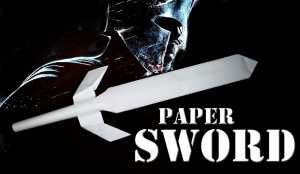 Cách làm kiếm ninja bằng giấy 