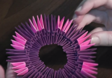 Gấp lọ hoa bằng giấy Origami 3D tuyệt đẹp