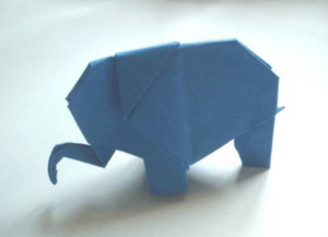 Cách gấp con voi bằng giấy