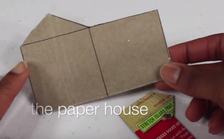 Cách làm ngôi nhà tuyết bằng giấy cho búp bê