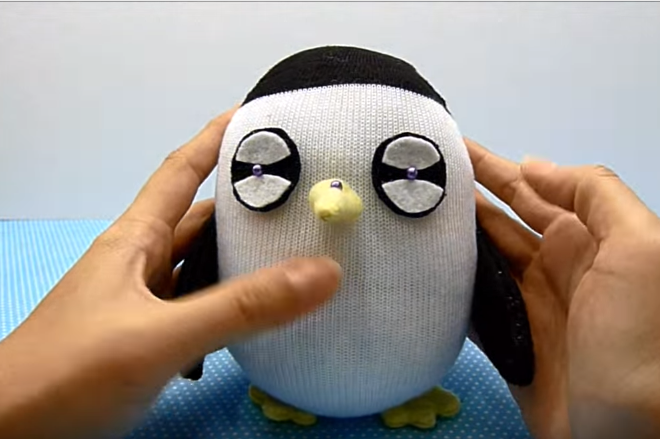 Cách làm chim cánh cụt nhồi bông