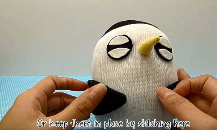 Cách làm chim cánh cụt nhồi bông