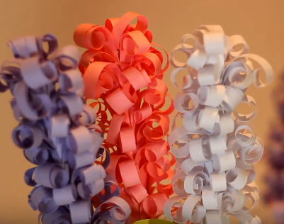 Cách làm hoa xoắn bằng giấy