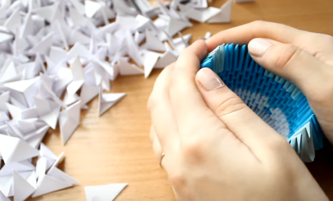 Cách làm mèo Hello Kitty Origami 3D