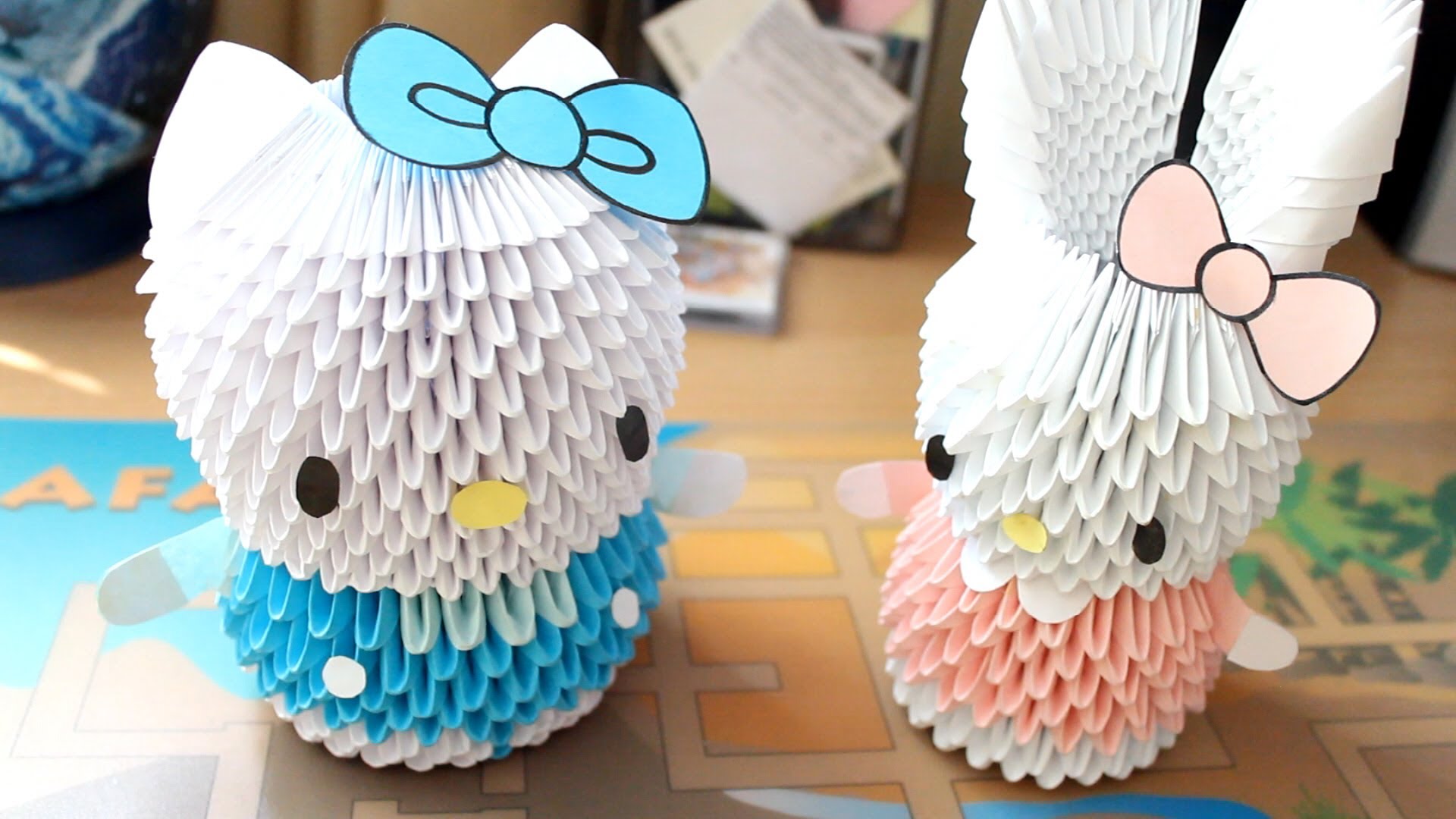 Mèo Hello Kitty Origami 3D sẽ khiến bạn trầm trồ vì độ chi tiết và sáng tạo của những tác phẩm này.