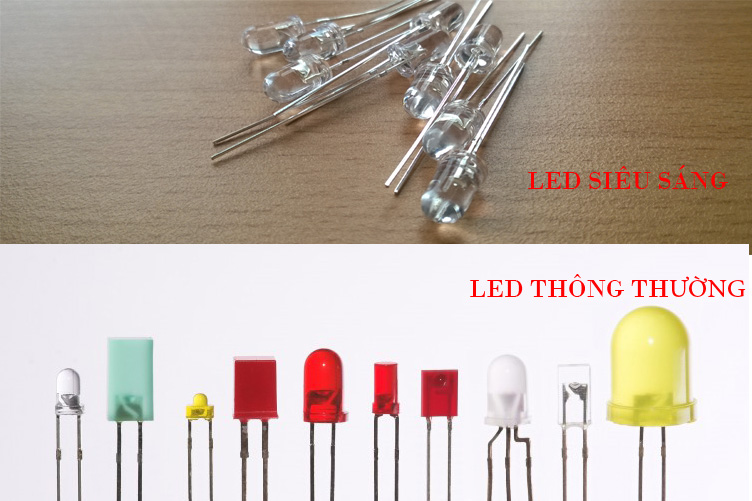 LED siêu sáng và LED thông thường