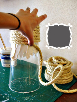 Cách làm bình hoa handmade độc đáo bằng dây thừng
