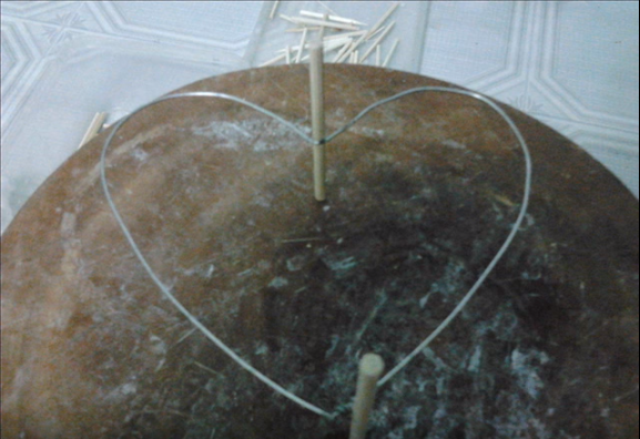 Cách làm trái tim đôi bằng tăm tre tuyệt đẹp