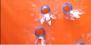 Cách làm đèn hoa tái chế từ chai nhựa lavie