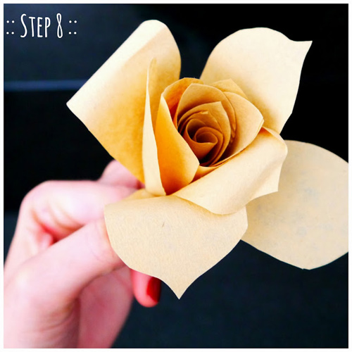 Cách làm hoa hồng tuyệt đẹp bằng giấy