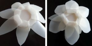 Cách làm đế hoa để nến bằng nhựa