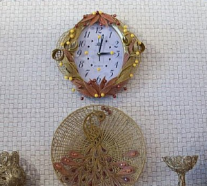 Cách trang trí đồng hồ treo tường đẹp mắt bằng dây thừng