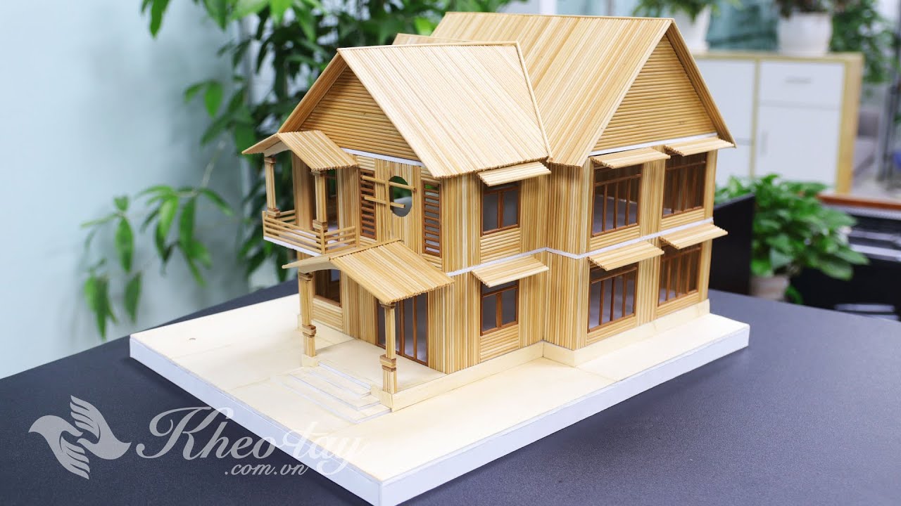 Hướng dẫn làm mô hình nhà bằng giấy đẹp mà đơn giản  MO HINH LITI