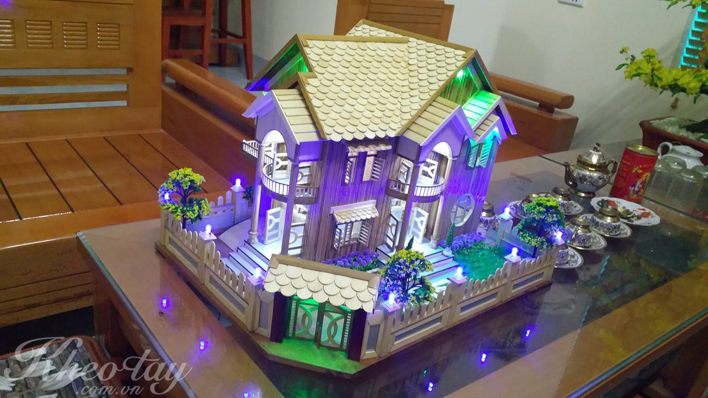 Một mô hình để bàn rất đẹp của khách mua nguyên liệu tại Khéo tay