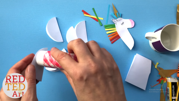 Cách làm thiệp 3D Pop up Unicorn kỳ lân cực dễ thương