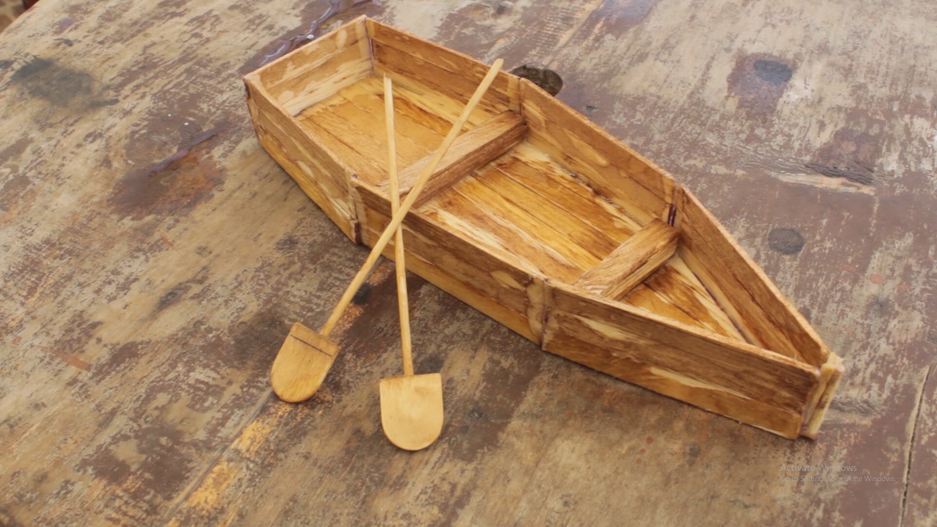 Cách làm thuyền gỗ bằng que kem gỗ handmade tuyệt đẹp -