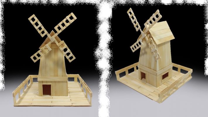 Đồ chơi lắp ráp gỗ 3D Mô hình Cối xay gió mini  Lazadavn