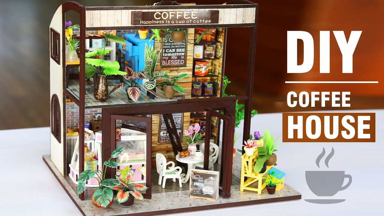 Làm mô hình DIY - Tiệm cafe ngọt ngào