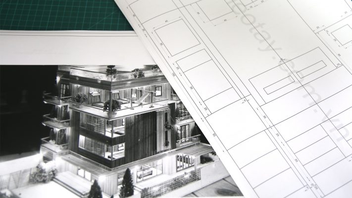 Bản vẽ mô hình nhà bằng tăm tre đơn giản