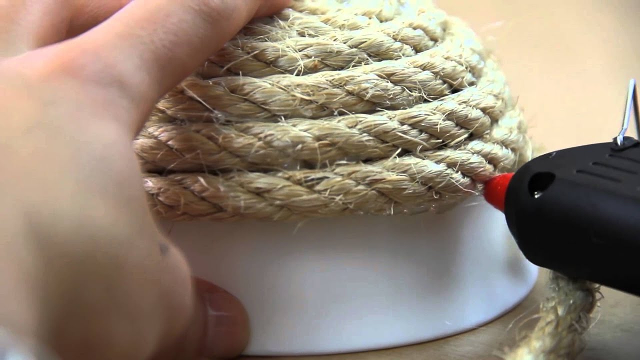 Cách làm tô đựng bằng dây thừng
