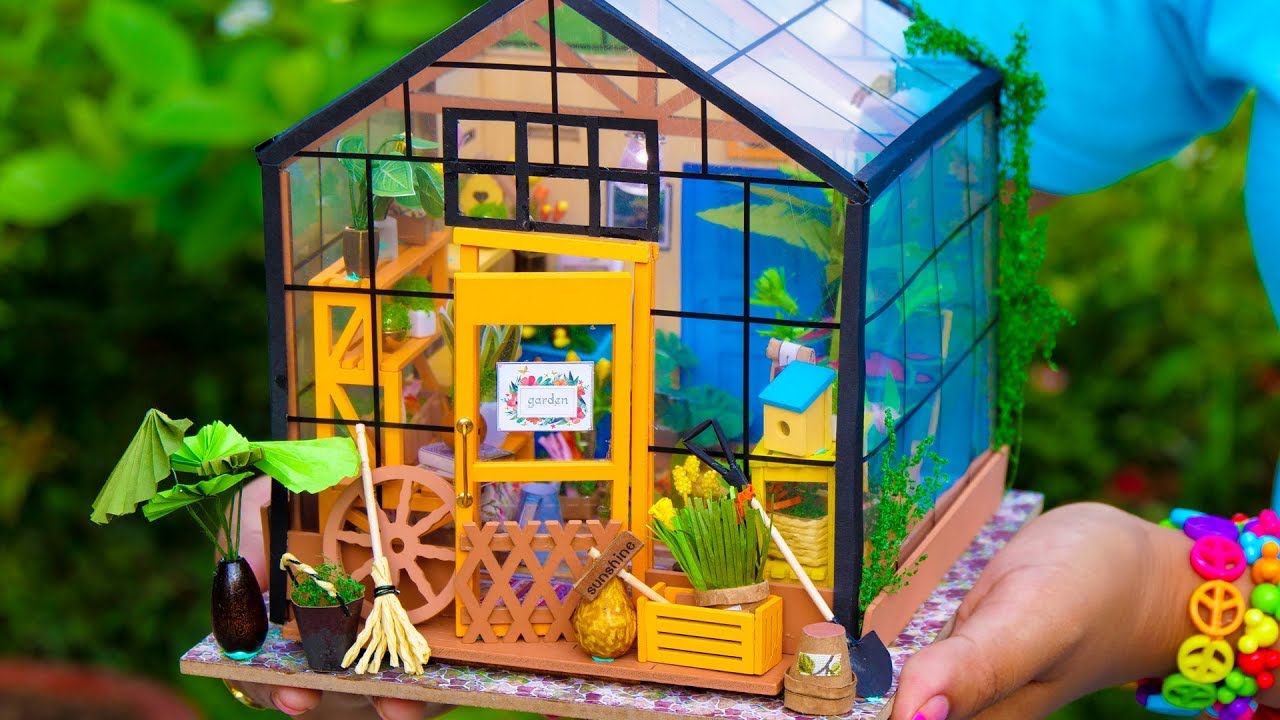 Làm mô hình nhà vườn thu nhỏ tràn ngập màu xanh