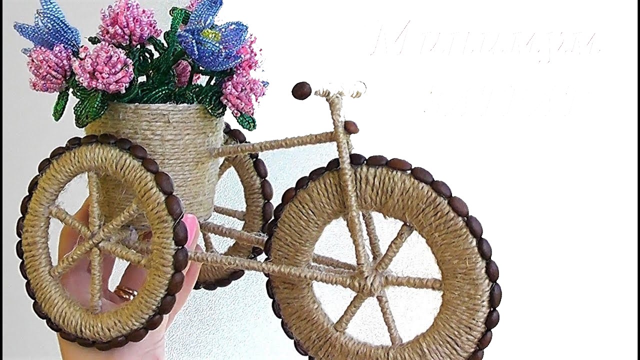 Cách làm xe đạp từ dây thừng handmade