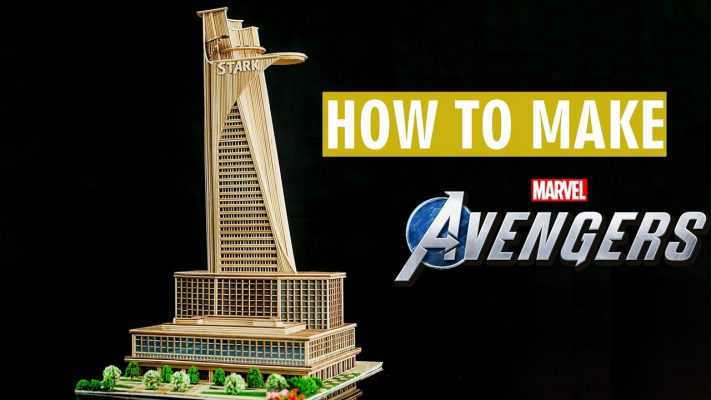 Cách làm tháp Avengers bằng tăm tre