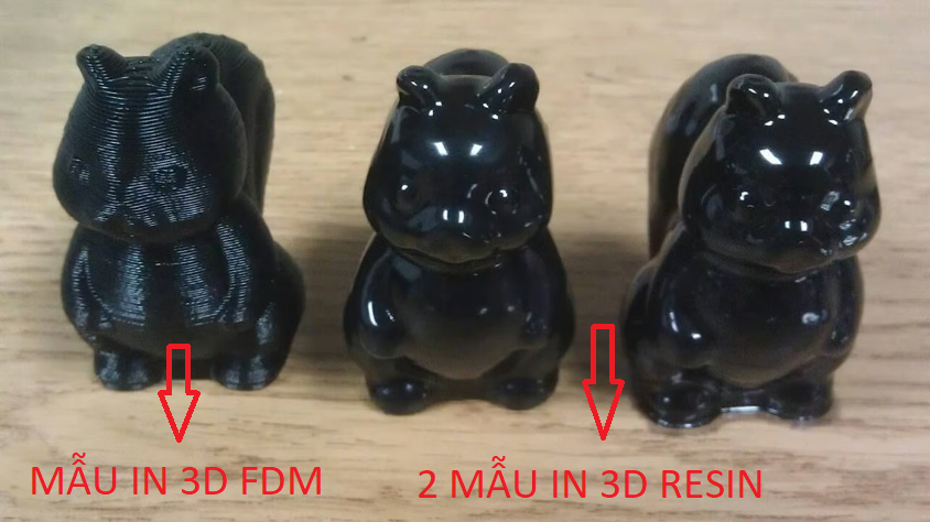 So sánh in 3D FDM và in 3D Resin
